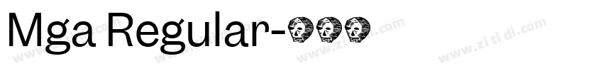 Mga Regular字体转换